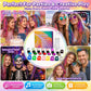 🎨🛒 -50% ! 🌈 Kit Craies Capillaires – 12 Couleurs Éclatantes, Lavable & Applicateur Facile pour Fêtes & Photos.