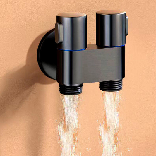 🚿 Kit de douche double – Vanne en laiton, 2 vannes d'arrêt indépendantes – Montage mural ou sur réservoir – Diamètre 20 mm – Idéal pour salle de bain et cuisine 🛁