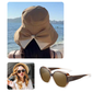 👒🔥 PROMO -50% ! Chapeau de Soleil Femme Larges Bords – Protection 360° Visage Oreilles Cou, Tissu Respirant Premium Doux Peau, Flexible Enroulable Voyage, Nœud Ruban Élégant · 3 Coloris · 55-57cm ✨