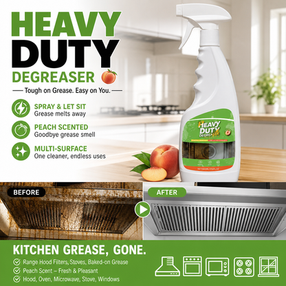 ⏳ PROMO FLASH : 50% DE RÉDUCTION ! Spray Dégraissant Cuisine Ultra-Puissant – Dissout la Graisse Tenace & Parfum Pêche for Cuisine Étincelante Sans Récurage ✨💞