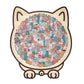 🐱Puzzle en bois représentant un chat aux couleurs Morandi, 135 pièces🎁