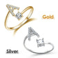 💍💖 PROMO -50% ! Bague Initiale d'Amour – Personnalisable, Or/Acier Inoxydable, Hypoallergénique, Ajustable (Cadeau Romantique)