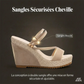 ☀️ Sandales à talons compensés pour femmes – Confortables, stables et élégantes – idéales avec une robe d'été, un short ou pour une journée en ville – semelle amortissante pour les longues promenades 🌸