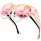 💎🕶️💜 PROMO -50% ! Lunettes de Soleil Oversize Œil de Chat 2026 – Polarées UV400, Portables sur Lunettes de Vue (Multicouleurs)