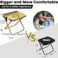 🪑 PROMO FLASH : 50% DE RÉDUCTION ! Tabouret Pliant de Camping Compact – Armature en Aluminium, Poches Latérales & Format Plié Réduit for une Assise d'Appoint Facile à Transporter Partout ✨🏕️