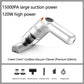 🚗 Aspirateur Voiture Sans Fil – Aspiration 10000Pa, Léger 400g & Batterie 4000mAh – 30 Min d’Autonomie – Parfait pour Voiture, Maison et Bureau 💨✨