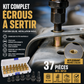 🔩 Kit écrous rivetés 37 pièces – Fixation solide sans soudure, tête plate affleurante – Idéal pour carrosserie, métal et DIY 🚗