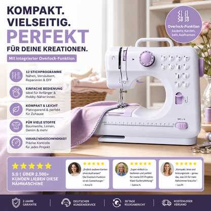 🛍️ Mini Machine à Coudre – 12 Points – Robuste & Compacte for Maison