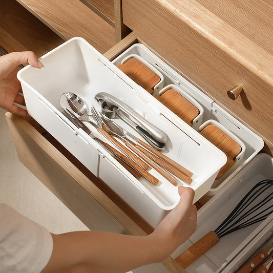 🧺 Organisateur de tiroir extensible – Rangez cuisine, salle de bain et bureau sans désordre !