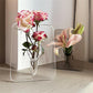 🏺 Vase à fleurs style nordique – Design épuré et élégant, acrylique transparent résistant – Léger, facile à nettoyer – Dimensions 20×15 cm – Idéal pour maison, bureau ou mariage 🌿✨