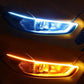 🚗 Bande LED bi-couleur défilement – Fini les angles morts et les risques de collision – Étanche, durable, installation facile – Idéal pour feux diurnes et clignotants 💡
