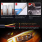 🚗 Bande LED bi-couleur défilement – Fini les angles morts et les risques de collision – Étanche, durable, installation facile – Idéal pour feux diurnes et clignotants 💡