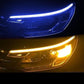 🚗 Bande LED bi-couleur défilement – Fini les angles morts et les risques de collision – Étanche, durable, installation facile – Idéal pour feux diurnes et clignotants 💡