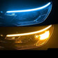 🚗 Bande LED bi-couleur défilement – Fini les angles morts et les risques de collision – Étanche, durable, installation facile – Idéal pour feux diurnes et clignotants 💡