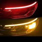 🚗 Bande LED bi-couleur défilement – Fini les angles morts et les risques de collision – Étanche, durable, installation facile – Idéal pour feux diurnes et clignotants 💡