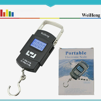 ⚖️ Balance Pèse-Bagage Numérique Portable à Crochet – Acier + ABS – 0,15–40 kg & Écran LCD Rétroéclairé for Voyage