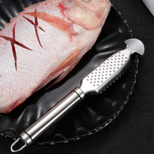 🔪Écailleur de poisson en acier inoxydable🏠