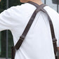 🎒🔥🛡️ PROMO -50% ! Sac Tactique Antivol Homme – Double Bandoulière, Cuir PU Imperméable & Poches Multiples (Noir/Marron Foncé)