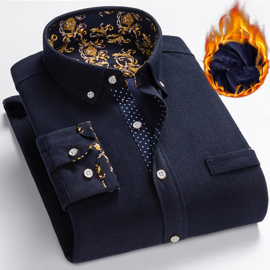 🧥 61% DE RÉDUCTION! ✨ Chemise Hiver Homme Polaire Épaisse - Velours Côtelé Haut de Gamme avec Coupe Moderne pour Loisirs et Voyages ❄️🎁
