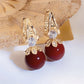 ✨💎🎀 PROMO -50% ! Boucles d'oreilles pendantes en perles étincelantes – Design Élégant, Finition Haute Qualité & Quotidien Chic