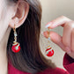 Boucles d'Oreilles Plaquées Or de Serpent avec Perles