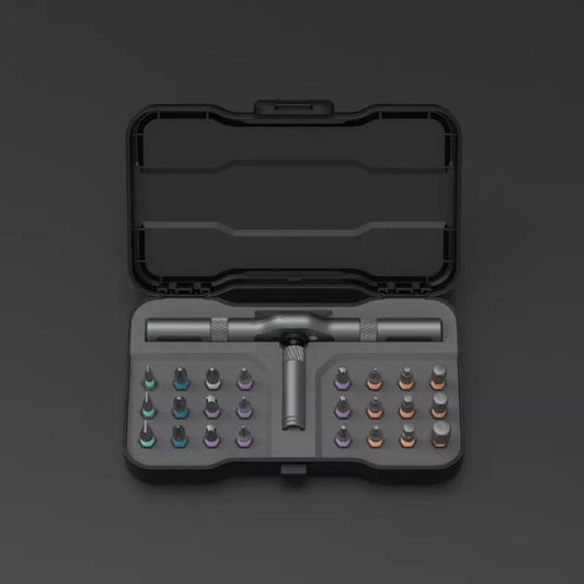 🔧✨ PROMO FLASH 50% ! Tournevis à Cliquet 24-en-1 – Compact, Magnétique, 24 Embouts, Aluminium Léger, 58 Dents, Parfait DIY & Réparations 🧰