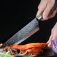 🔥🔪 PROMO LIMITÉE 50% ! Ensemble Couteaux de Chef Professionnels 6 Pièces – Acier Inoxydable, Manche Bois, Tranchant Durable, Texturé Martelé, Parfait pour Toutes Cuisines ✨