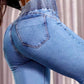 🔥 50% de réduction ! ⏰ Jean Évasé Taille Haute en Stretch – Silhouette Allongée, Confort Extensible & Look Élégant Toute la Journée 👖✨