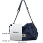 Sac À Épaule Rétro Grande Capacité À Chaîne en Denim