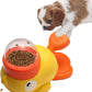 🐶 Mangeoire lente puzzle pour chien – Fini les repas trop rapides et les troubles digestifs – Forme canard interactive, 3 tailles de sortie réglables – Idéal pour petites et moyennes races 🦆