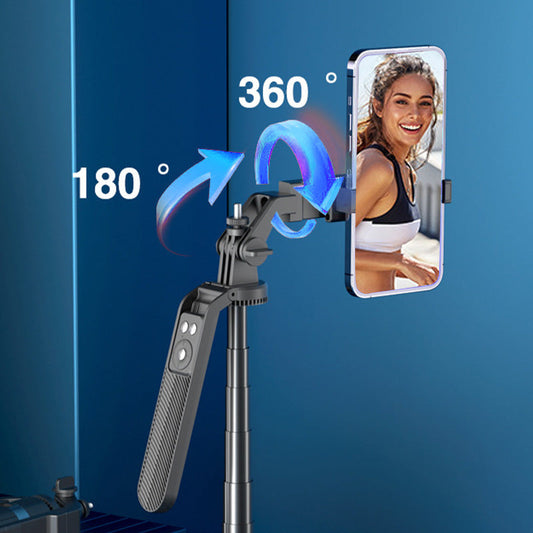 Trépied Rotatif 360° Anti-Vibrations en Alliage d'Aluminium pour Selfie