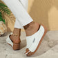 💐☀️🦩 OFFRE LIMITÉE -50% ! Sandales à Semelles Compensées – Confort Rembourré, Bride Large & 6 Couleurs (36-43)