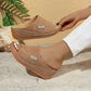 💐☀️🦩 OFFRE LIMITÉE -50% ! Sandales à Semelles Compensées – Confort Rembourré, Bride Large & 6 Couleurs (36-43)