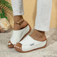 💐☀️🦩 OFFRE LIMITÉE -50% ! Sandales à Semelles Compensées – Confort Rembourré, Bride Large & 6 Couleurs (36-43)
