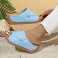 💐☀️🦩 OFFRE LIMITÉE -50% ! Sandales à Semelles Compensées – Confort Rembourré, Bride Large & 6 Couleurs (36-43)