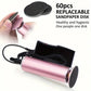 🦶 Épilateur Électrique pour les Jambes – Exfoliation et Rajeunissement – Vitesse Réglable 480 tr/min – 12 W – Compact – Rose/Noir – Pour Pieds Doux et Lisses ✨