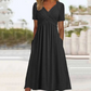 🎉 Soldes 2026 — Plus de 45 000 vendues 👗 Robe Longue Femme Col V Manches Courtes 🌸