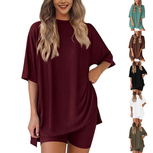 ⏳💥👕 PROMO LIMITÉE -50% ! Ensemble 2 Pièces Ample & Décontracté – Manches Courtes & Short, 6 Couleurs (S-4XL)