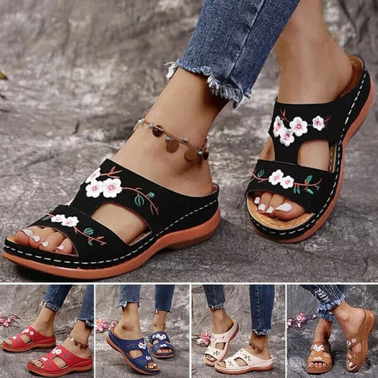 Mules Plateforme À Bout Ouvert Confortables pour Femme
