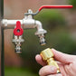 🔥🚰⚙️ PROMO FLASH -50% ! Robinet de Jardin en Acier Inox à Double Sortie – Vannes Indépendantes, Installation Facile & Résistant aux Intempéries