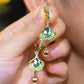 Délicates boucles d'oreilles en feuille de ginkgo pour femmes