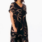 🎁2026 Meilleures ventes🌟Robe midi fluide avec décolleté en V(🔥50% de réduction)