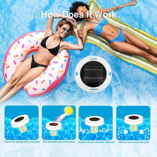 💐50% DE RÉDUCTION ! Ioniseur Solaire – Installation Facile, Coût de Fonctionnement Nul ⚡🏊【À Saisir】