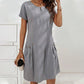 👗🌸 PROMO -50% ! Robe Demi-Zip Femme – 6 Couleurs, Poches Boutonnées, Tissu Doux, Coupe Décontractée, Tailles S-3XL
