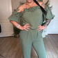 👗Summer Sale 50% OFF🌹 🔥Off-Shoulder Frill Design Jumpsuit 