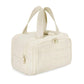 💎🧳 PROMO -50% ! Trousse de Toilette Premium – Nylon Imperméable, Multi-Zips & Design de Voyage (Noir/Rose/Beige)