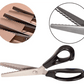 ✂️🛒 -50% ! 🧵Ciseaux Zig-Zag en Acier Inoxydable – Poignée Ergonomique, Anti-Effilochage & Coupe Tissu, Papier & Cuir.