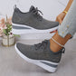 💎 53% DE RÉDUCTION ! 💎 Chaussures de Sport Orthopédiques pour Femme – Cuir Haut de Gamme, Strass Élégants & Soutien Postural Médical ✨👟