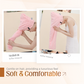 🛁 PROMO FLASH : 50% DE RÉDUCTION ! 🧖 Grande Serviette pour Cheveux – Tissu Corail Doux – Absorption Rapide & Bande Élastique for Femmes 💕
