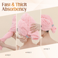 🛁 PROMO FLASH : 50% DE RÉDUCTION ! 🧖 Grande Serviette pour Cheveux – Tissu Corail Doux – Absorption Rapide & Bande Élastique for Femmes 💕